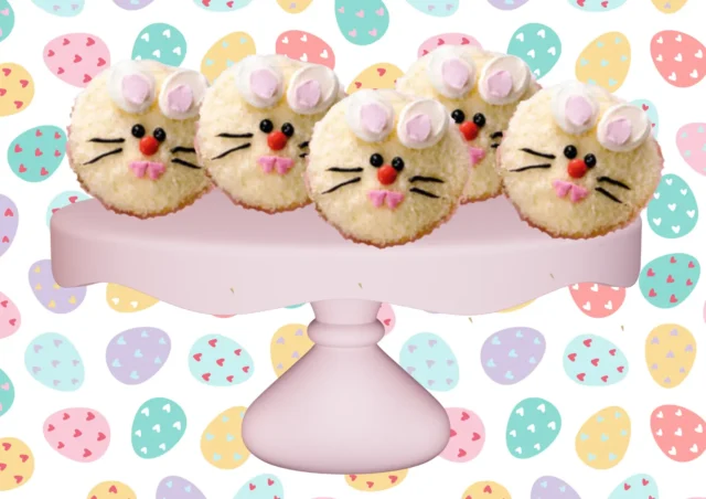 Easter bunny cupcakes