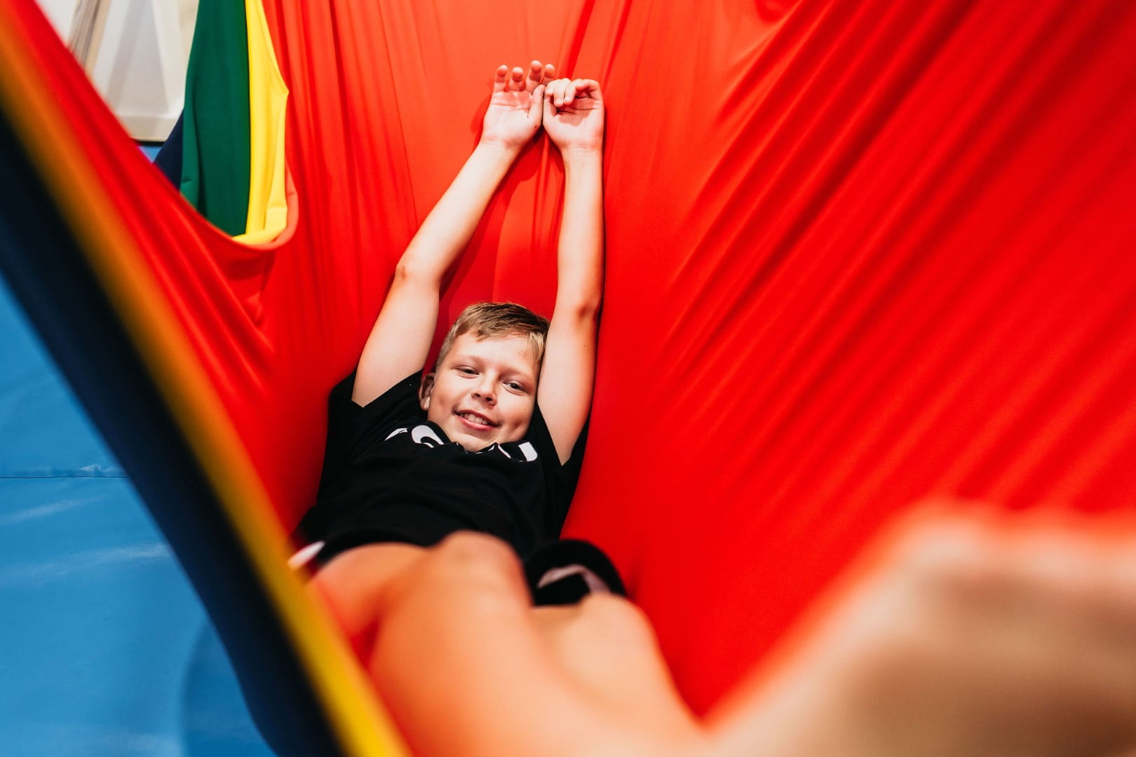 A child in a Hammock