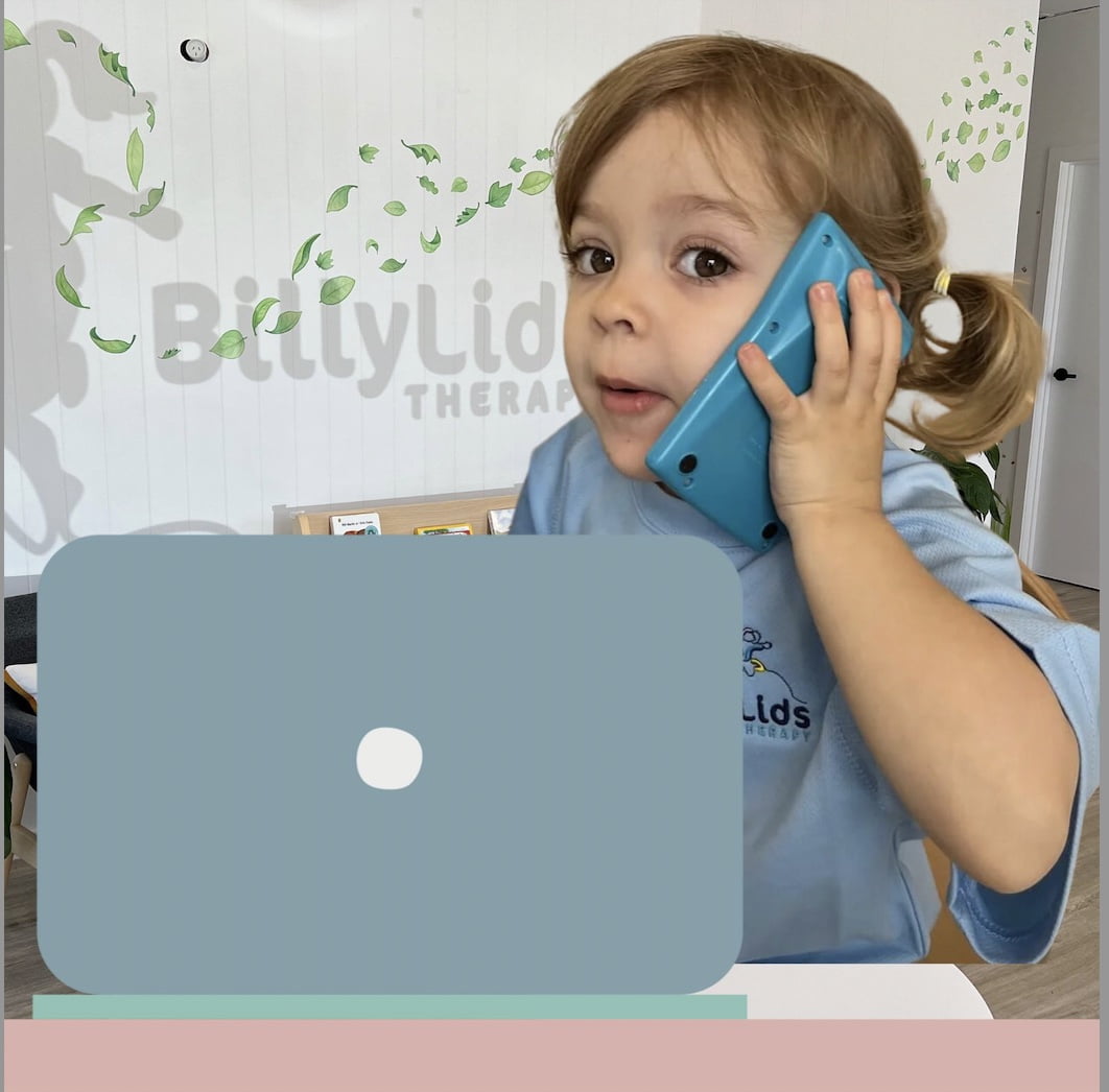 A child on the phone