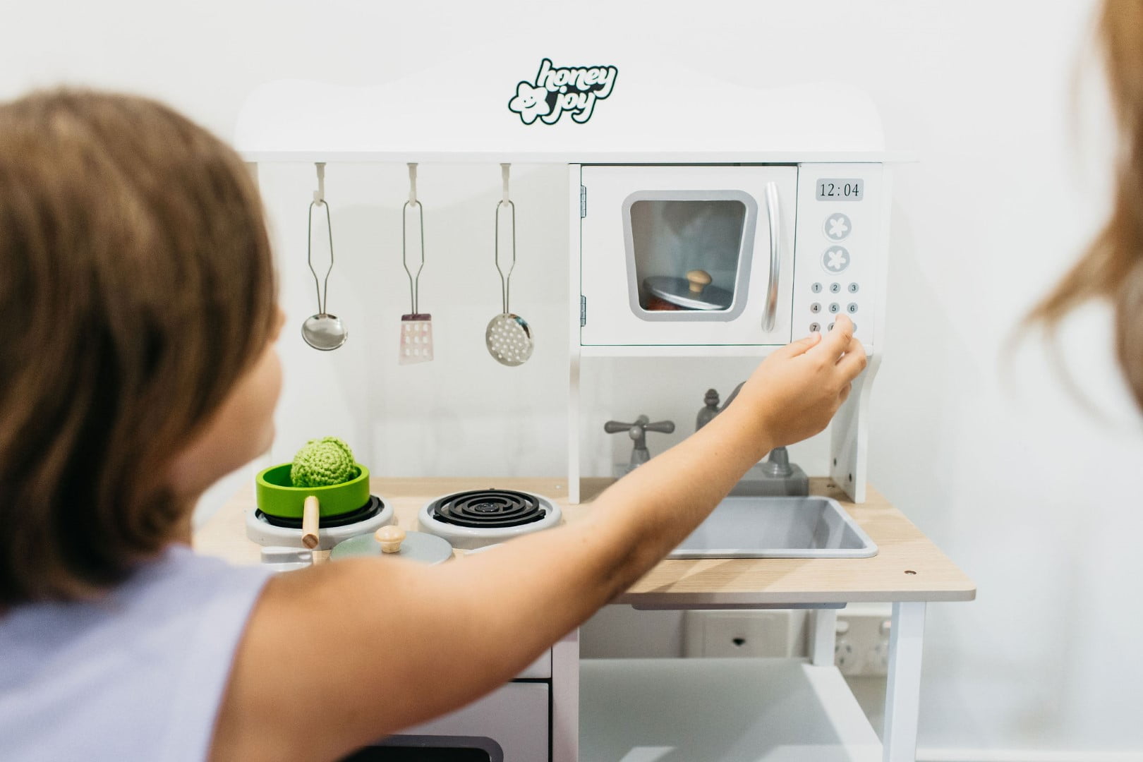 Child playing with sensory toys