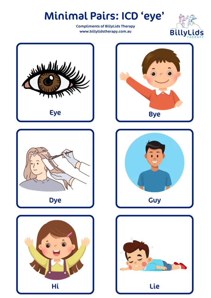 Minimal Pairs - a Parent’s Guide 40 ICD Eye