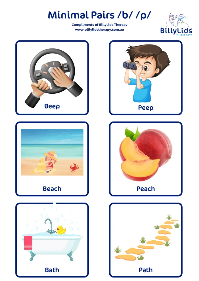 Minimal Pairs - a Parent’s Guide 27 Minimal Pair b → p 2