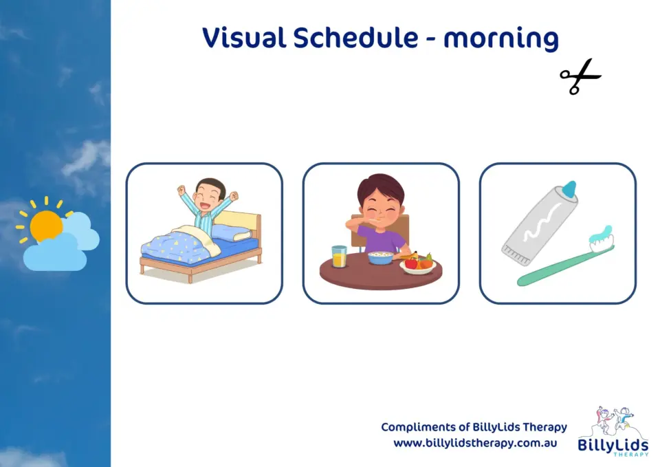 A Guide to Visual Schedules 2 child-morning-routine-visual-schedule