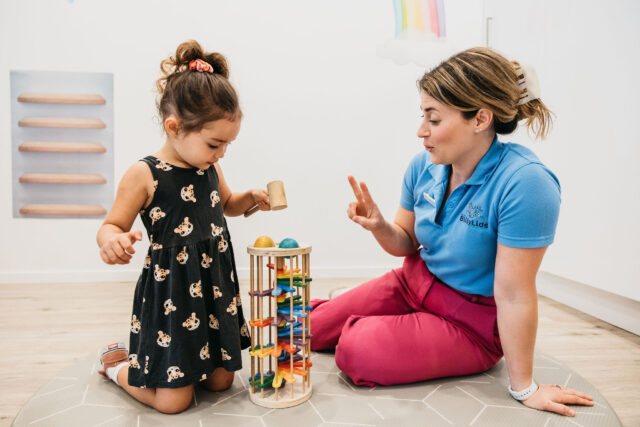 child working on emotional regulation with OT