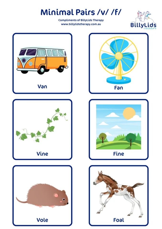 Minimal Pairs - a Parent’s Guide 36 v -f minimal pair